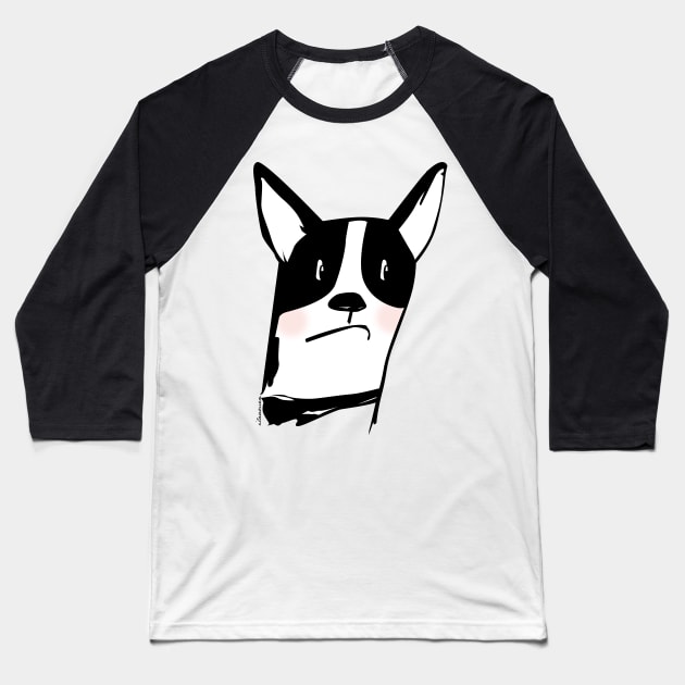 Boston Terrier Baseball T-Shirt by ilaamen